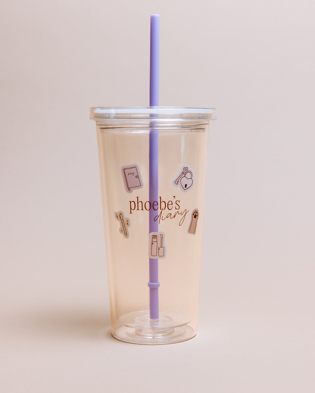 Drink Tumbler with Straw